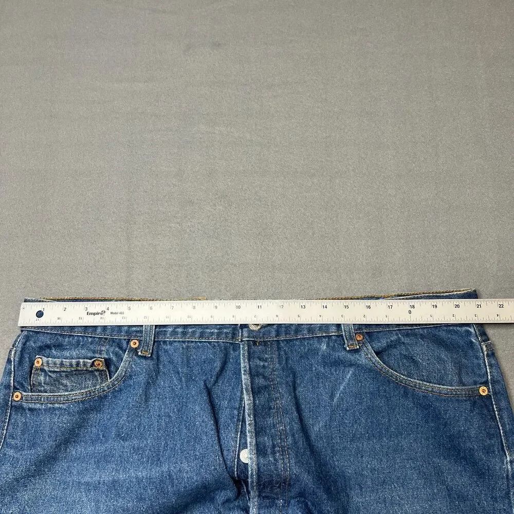 Vintage Levi's 501 Jeans Men's 46x30 (Fits 42x27.5) Blue Cotton Denim Straight